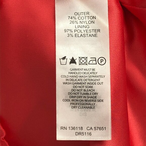 NWT Ever New Red Woven Lace Zena Wrap Dress in Sahara  Red size 2 - Picture 13 of 16